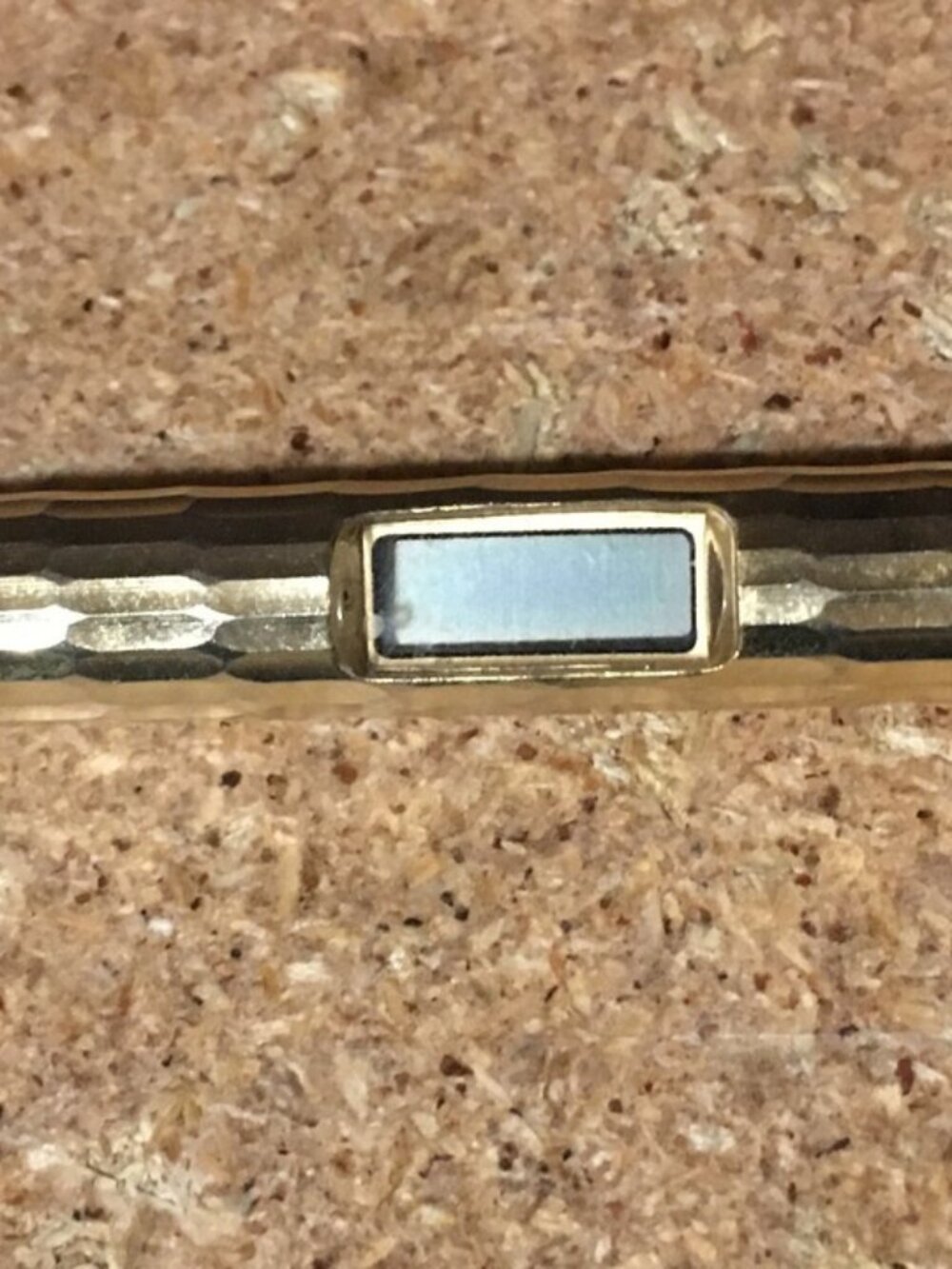 VINTAGE DIGITAL GOLD TONE PENDANT WATCH NECKLACE CYLINDER